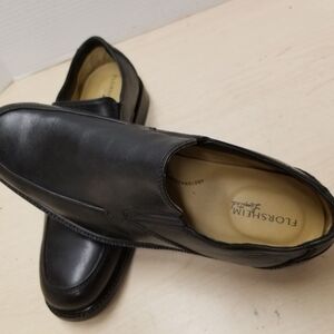 Florsheim Men's Black Leather Loafers 9.5D